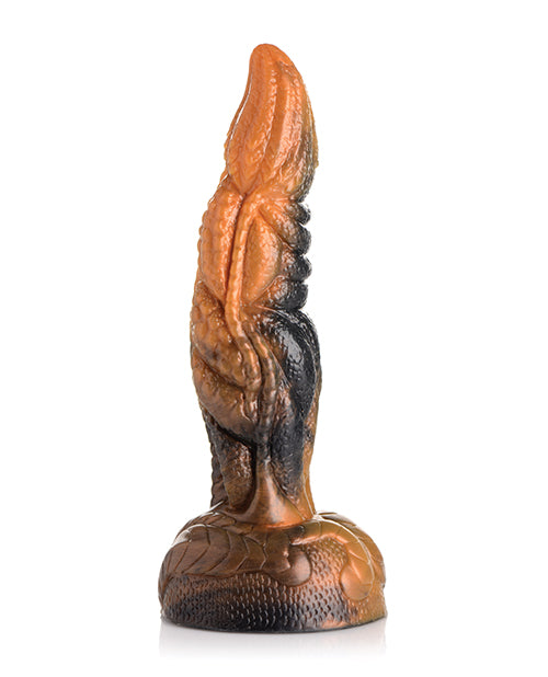 Creature Cocks Ravager Rippled Tentacled Monster Silicone Dildo - Red/Orange/Brown
