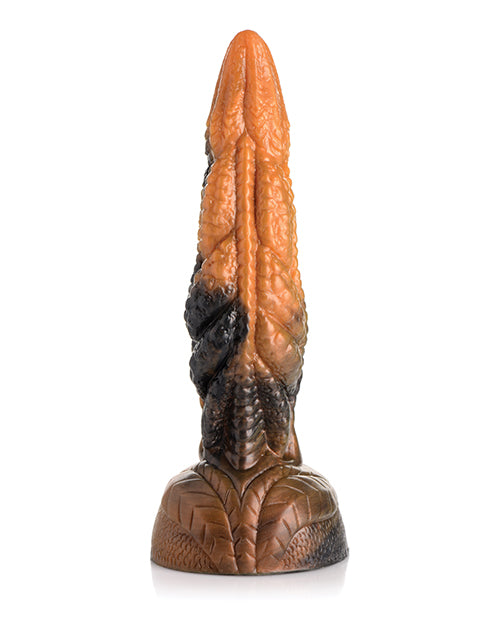 Creature Cocks Ravager Rippled Tentacled Monster Silicone Dildo - Red/Orange/Brown