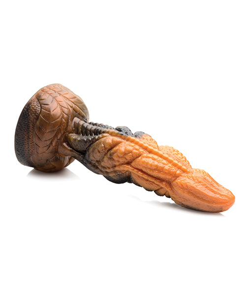 Creature Cocks Ravager Rippled Tentacled Monster Silicone Dildo - Red/Orange/Brown