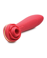 Inmi Bloomgasm Passion Petals 10X Rechargeable Silicone Rose Clitoral Stimulator - Red