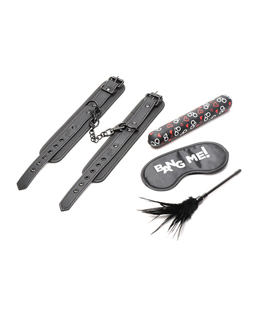 Bang! 4 pc Bondage Kit - Black