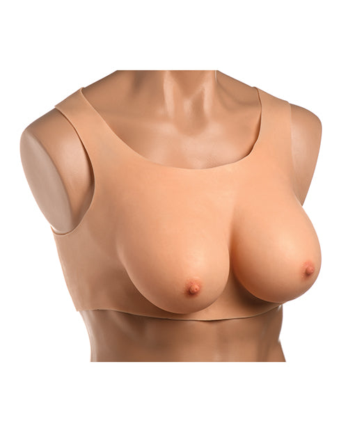 Master Series Perky Pair D-Cup Silicone Breast - Vanilla