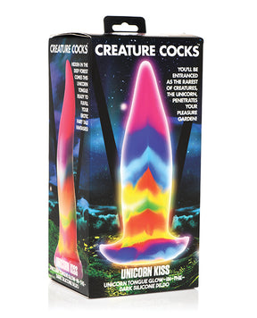 Creature Cocks Unicorn Kiss Silicone Tongue Dildo - Glow in the Dark