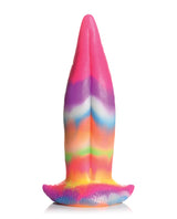 Creature Cocks Unicorn Kiss Glow in the Dark Silicone Dildo - Rainbow