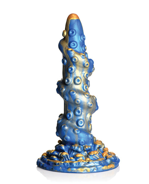 Creature Cocks Lord Kraken Silicone Dildo - Blue/Gold