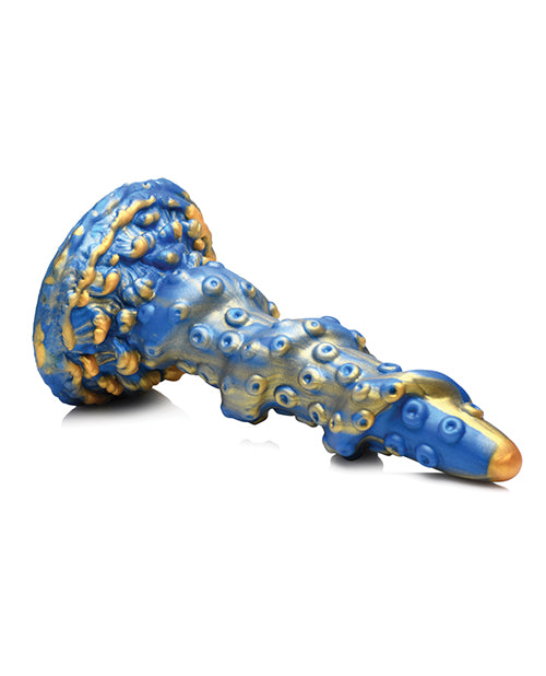 Creature Cocks Lord Kraken Silicone Dildo - Blue/Gold