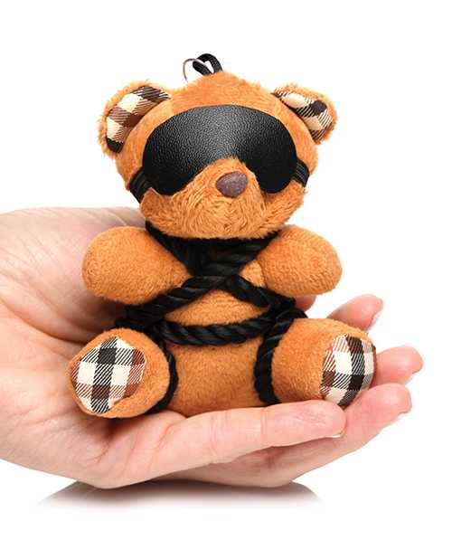 Master Series Rope Teddy Bear Keychain - Burnt Orange