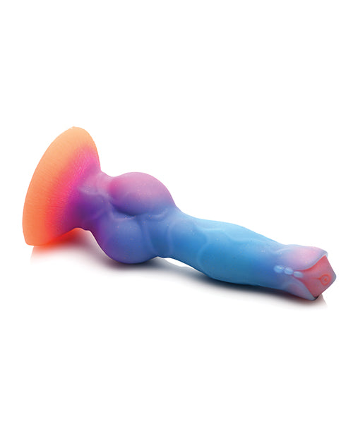 Creature Cocks Space Cock Glow in The Dark Silicone Alien Dildo - Orange/Purple/Blue