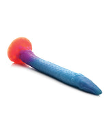 Creature Cocks Makara Glow in The Dark Silicone Snake Dildo - Orange/Purple/Blue Glitter