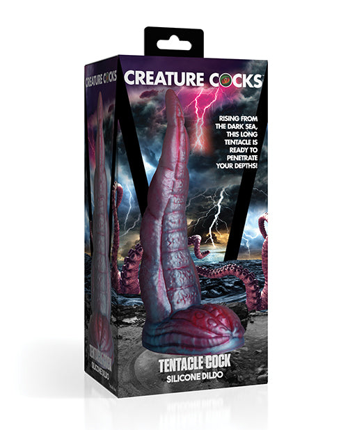 Creature Cocks Tentacle Cock Silicone Dildo - Red/Blue