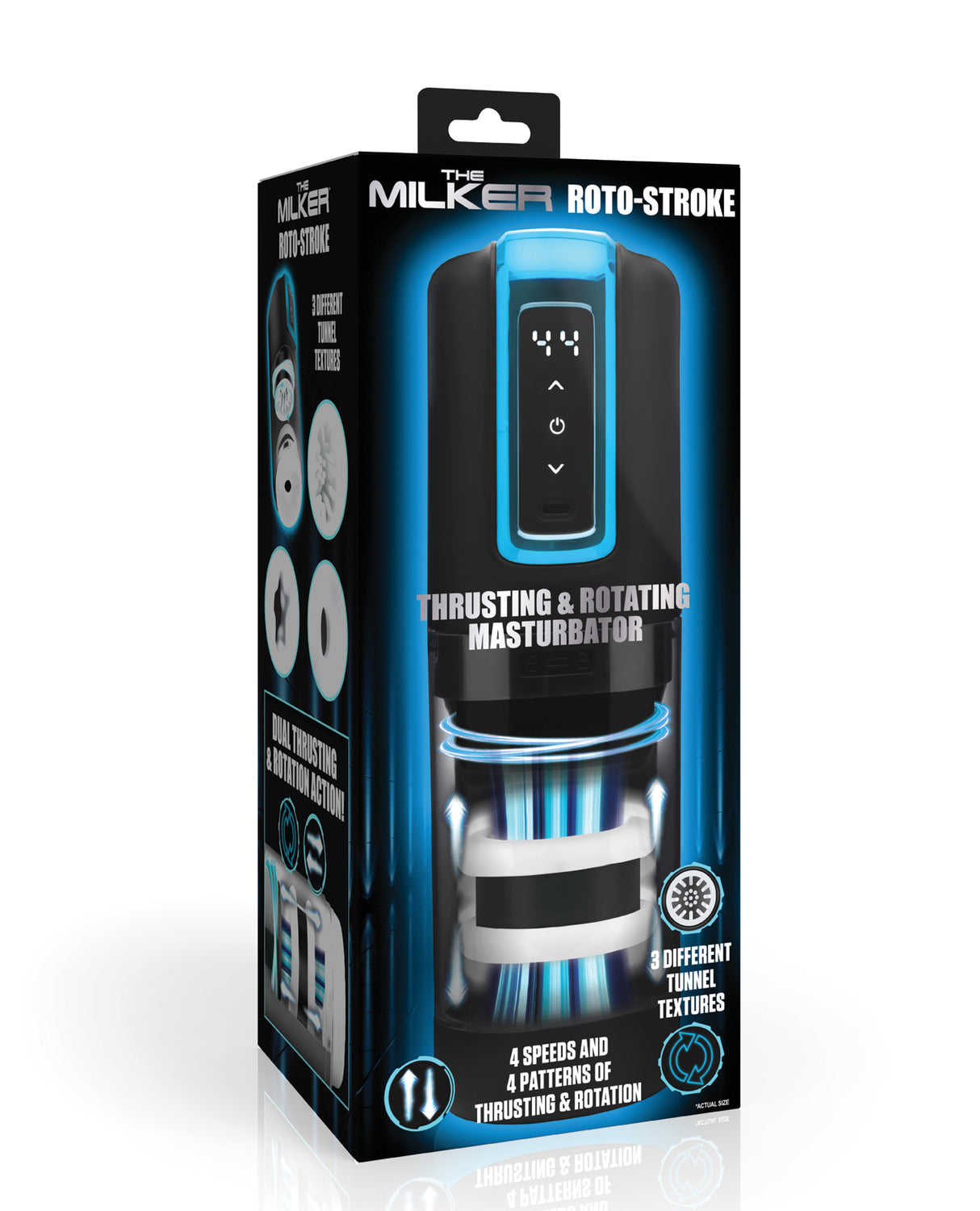 The Milker Roto-Stroke Thrusting & Rotating Masturbator - Black