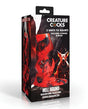 Creature Cocks Hell Hound Squirting Silicone Penis Enhancer - Red