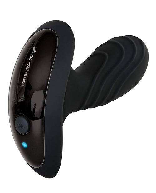 Zero Tolerance The Gentleman Rechargeable Silicone Vibrating Prostate Massager - Black