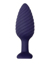 Zero Tolerance Wicked Twister Rechargeable Silicone Vibrating Butt Plug - Purple