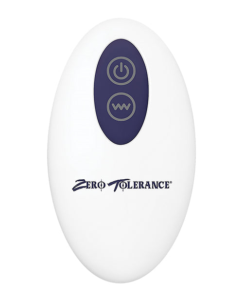Zero Tolerance Wicked Twister Rechargeable Silicone Vibrating Butt Plug - Purple