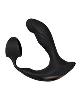 Zero Tolerance Strapped and Tapped Silicone Vibrating Prostate Stimulator with Remote Control - Black