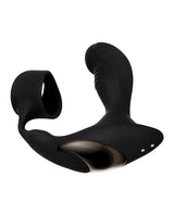 Zero Tolerance Strapped and Tapped Silicone Vibrating Prostate Stimulator with Remote Control - Black