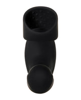 Zero Tolerance Strapped and Tapped Silicone Vibrating Prostate Stimulator with Remote Control - Black