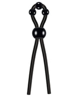 Zero Tolerance Ultimate Silicone Cock Tie with Adjustable Pleasure Beads - Black