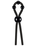 Zero Tolerance Ultimate Silicone Cock Tie with Adjustable Pleasure Beads - Black