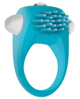 Zero Tolerance Teal Tickler Silicone Vibrating Cock Ring - Teal