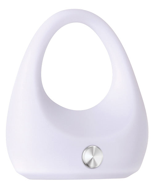 Zero Tolerance White Lightning Silicone Vibrating Cock Ring - White