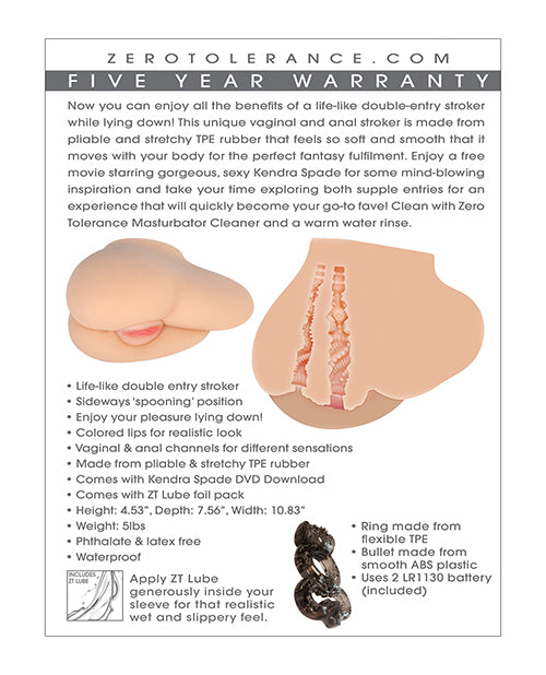 Zero Tolerance Kendra Spade Movie Download with Side Vagina Stroker - Vanilla