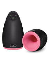 ZOLO Warming Dome Rechargeable Vibrating Masturbator - Pink/Black