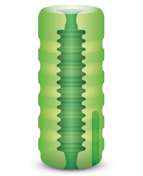 ZOLO Original Stroker Squeezable Vibrating Masturbator with Bullet - Green