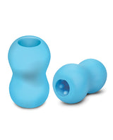 ZOLO Squeezable Mini Double Bubble Masturbator - Blue