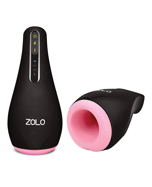 ZOLO Heatstroke Rechargeable Vibrating and Warming Masturbator - Black/Vanilla