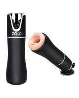 ZOLO Rechargeable Automatic Blowjob Vibrating Masturbator - Black