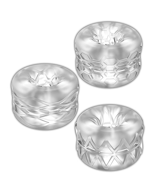 ZOLO Bumperz Strokers Masturbator Set (3 piece) - Clear